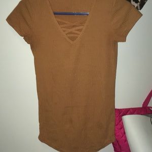 Short Sleeve Criss Crossed